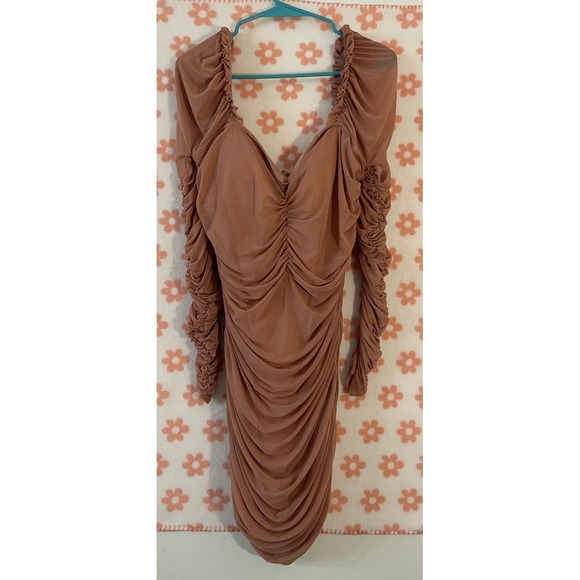 Fashion Nova Ruched Pink Mini Dress - Picture 2 of 5